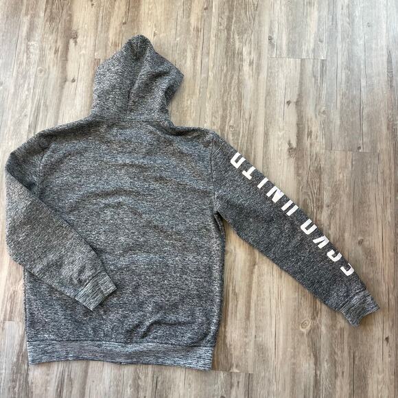 ECKO UNLTD. Logo Men Gray Zip Up Fleece Hoodie Sweatshirt Size Large - Picture 5 of 9